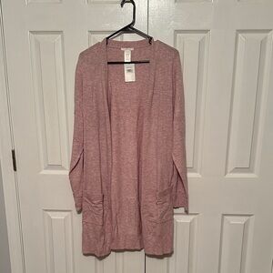 Matty M Heather Mauve Cardigan Sweater